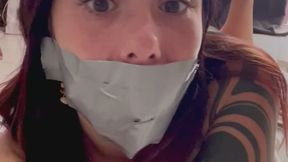 I stuff my mouth full with a sock and tape it shut tight… I can’t speak anymore!
