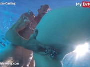 MyDirtyHobby - Busty teen gangbanged by old guys at the pool
