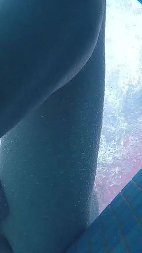 Amateur Pale Skin Redhead Guy with Hot Smooth Bum Caught Soft Playing (handjob, Footjob, Quick Blowjob, Ass Playing) Underwater