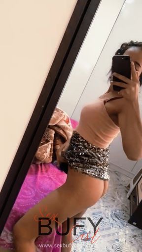 A Turkish woman in front of the mirror who asks when are you me?