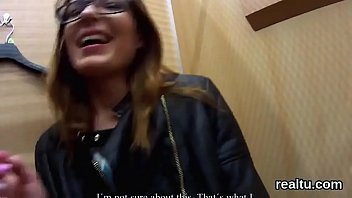 Flawless czech girl is teased in the shopping centre and plowed in pov