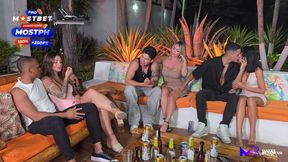 Hot Colombian babe cheats on her boyfriend with a huge cum load