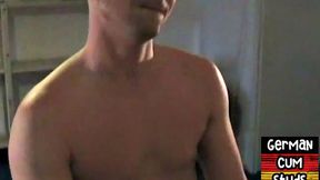 Real German amateur gay fucked by BF at home