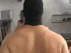 man whore gets strapon and licks cum