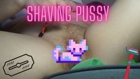 First pussy shaving