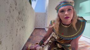 Juliana Marie's Ancient Egyptian Femdom Fantasy 4K POV Divine Command Awaits!