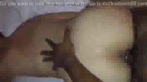 Wifes pussy stretched by BBC in front of her hubby