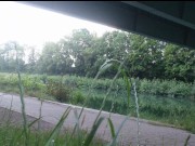 In Hot Pants am Stichkanal 1 ** NylonFace **