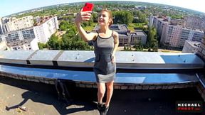 Dirty Panty Cum Frenzy Outdoors - POV Public Creampie