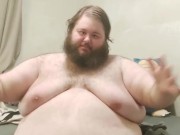 Massive 550lb Superchub jacks off