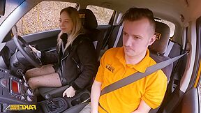 Hailey Queen - Horny Babe Fucks With Driving Instructor