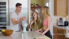 Beating The Heat By Beating Their Friends Meat - Khloe Kingsley, Mazy Myers, Lucky Fate | TalkNFuck