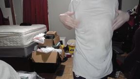Trans Girl Wet Shirt Nipple Orgasm Choked on Petite Cock