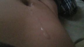 Nerdy teen drains off thinking about punch