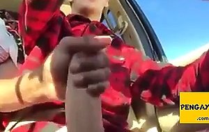 In the car horny