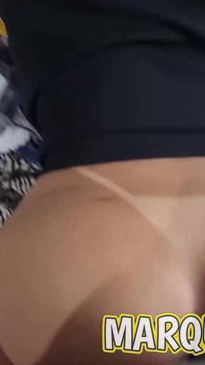 Trisal Fucking at the Motel. Cum Inside Pussy
