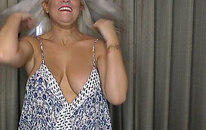 Perfect babe zoe page enjoys showing off her downblouse