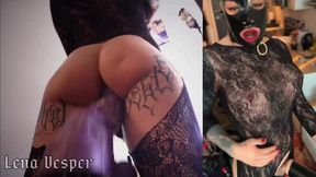 Talla reina goonette Lena V se ordeña y destroza