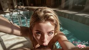 my 18-year-old ex invited me to the pool, where i fucked her hard in her tight, juicy pussy.[ai]