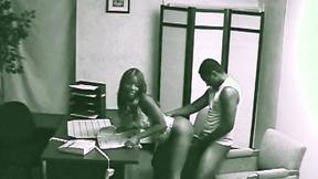 Black Babe Blowjob & Fucking caugh on cctv