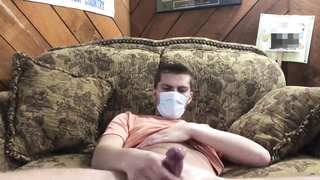 Young fellow ginormous backside, bounces, and spunks