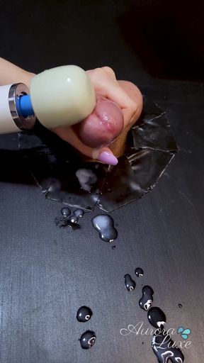 Vibrator Cock Explosion - Huge Cumshot