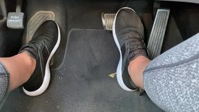 Pedal Pumping in Tennis Shoes by Ivys Feet