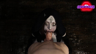 Resident Evil therem spooky vampire blowjob