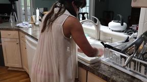 Sandra Moore (TMS-19) MILF amateur pussy fucking tit play cleaning duty