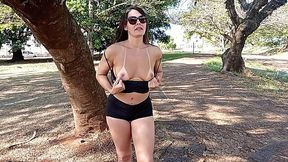 Street Slut Raquel Ditches Mask, Blows Strangers, Takes a Creamy Finish