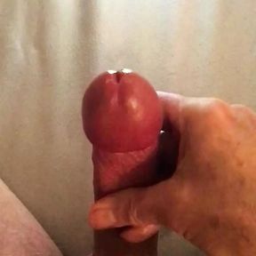 Masturbation with happy ending, cum play