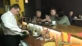 Bar clip with sensuous dame from Hot Party Sex