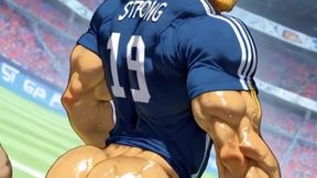 Dirty, Unprotected Anal Sex with Members of the Rugby Team. 3D Hentai Animation.