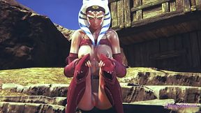 Ahsoka Tano gets freaky in Star Wars-themed hentai action