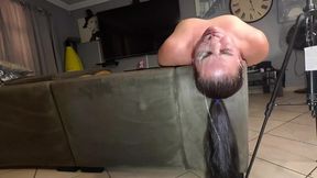 Whore's throat gets serviced in messy facefuck &mdash;  stroked to climax&#x1F680; amidst throat sex frenzy