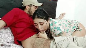 I suck his big cock in my room - Porn
