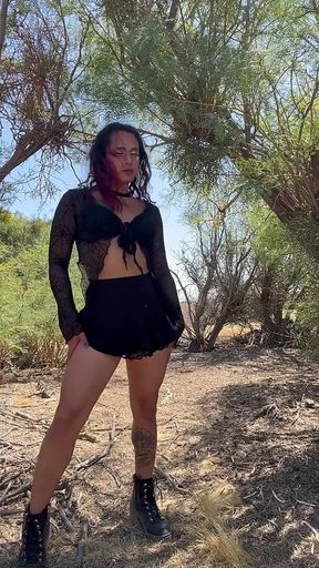 TS Desert Stripper Strips Naked Outdoors