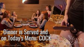 Dinner is Served and on Today's Menu: COCK (SUB ENG 1080p) STRAP-ON BLOWJOB DILDO FEMDOM C4SSpanking25 TABOO FETISH LESBIAN