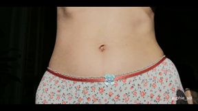 Teasing Navel with Oil and Vibrator