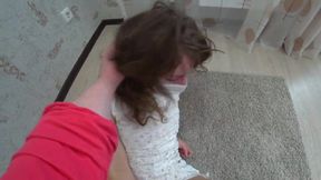 Big Booty in White Panties Jiggling During Doggystyle Strapon Action