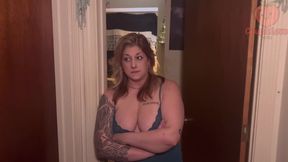 Caught Sneaking in Late - Hot Stepmom Gives Naughty Punishment Blowjob &amp; Tit Cumshot