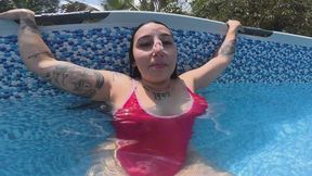 Pool Breath Challenge: Underwater Hold Tease!