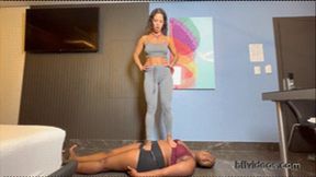 Goddess Mibby Foot Gagging And Trample Cruel Punishment I