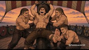 Tied To The Longship Mast, Viking Captive (2D Anime)