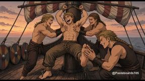 Tied To The Longship Mast, Viking Captive (2D Anime)