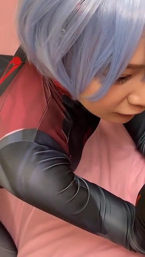 Japanese Anime Cosplay Rei Ayanami -
