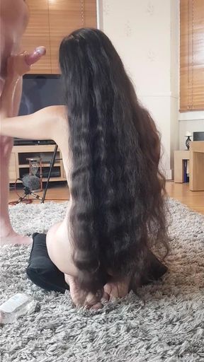 Beautiful Indian Girl Gives Naughty Handjob to Her Older Friend and Gets Fucked Hard.