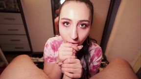 My Sexy Neighbor Sucks Me Off on Camera-POV Action