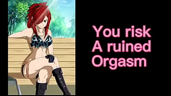 Mistress Erza Scarlet JOI CBT CEI (EXTREME EDGING, DILDO ASS PLAY, CUM EATING, CHASTITY, ORGASM DENIAL, HUMILIATION)