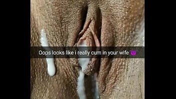 Cuckold hubby finally get sloppy seconds with his wife in the end- Cuckold roleplay captions! - Milky Mari